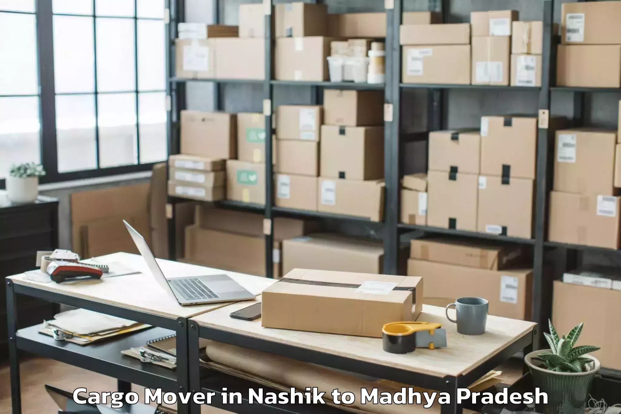 Top Nashik to Khilchipur Cargo Mover Available